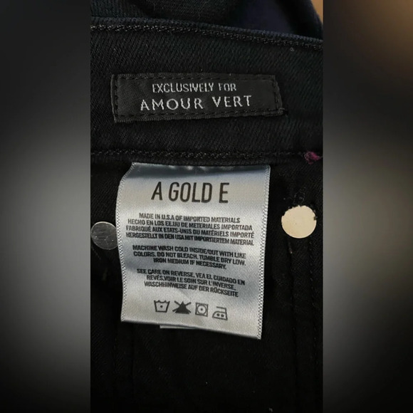 AGOLDE Black Skinny Jeans Size 25 - Picture 5 of 6